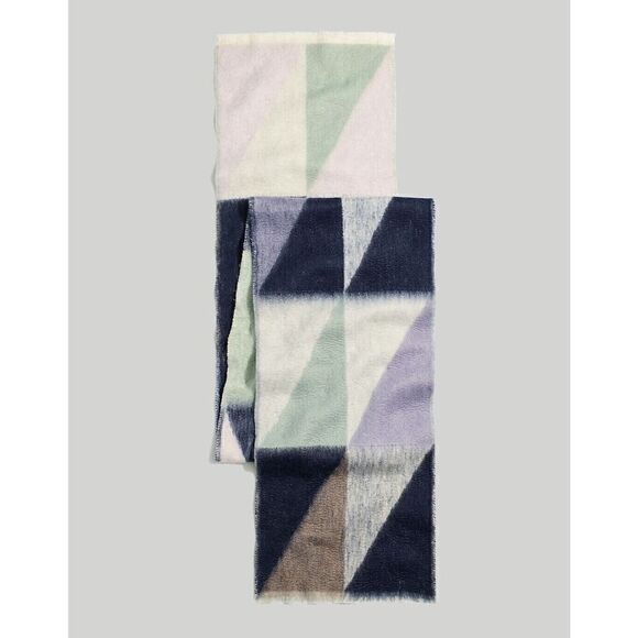 Madewell Graphic Nubby Scarf colorblock - Picture 1 of 7